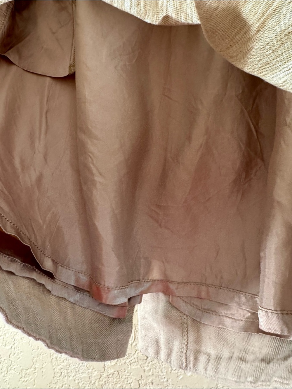 Banana Republic Linen Blend Paperbag Tie Waist Skirt Size 6 Beige - Picture 5 of 13